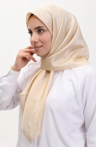 Plain Scarf 1266-35 Light Beige 1266-35