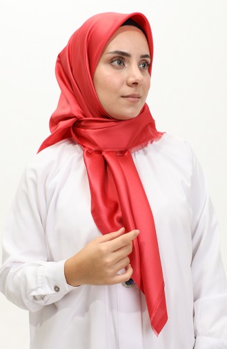 Plain Scarf 1266-40 Pomegranate Flower 1266-40