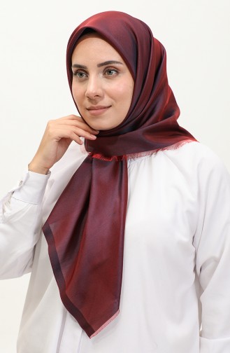 Plain Scarf 1266-60 Dark Claret Red 1266-60