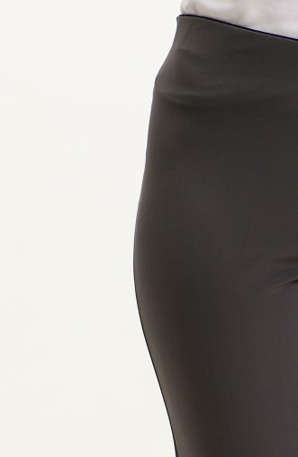 Pantalon Femme Taille Elastique Fermeture Éclair Latérale 9001-02 Anthracite 9001-02