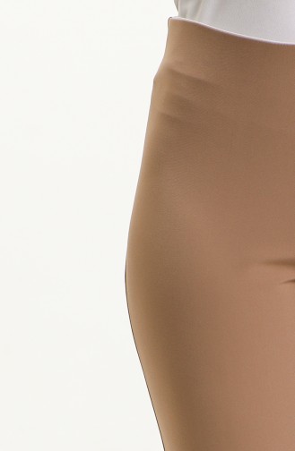 Pantalon Femme Noir Taille Elastique Fermeture Éclair Latérale 9001-04 Camel 9001-04