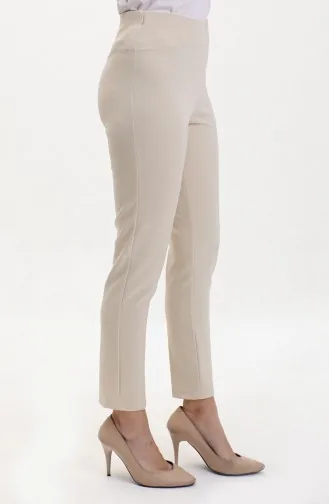 Pantalon Femme Noir Taille Elastique Fermeture Éclair Latérale 9001-07 Pierre 9001-07
