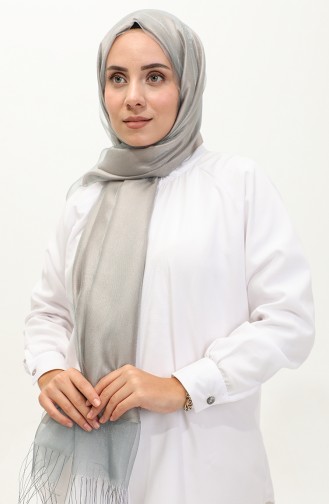 Tüllü Şal 1265-18 Taş Su Yeşili