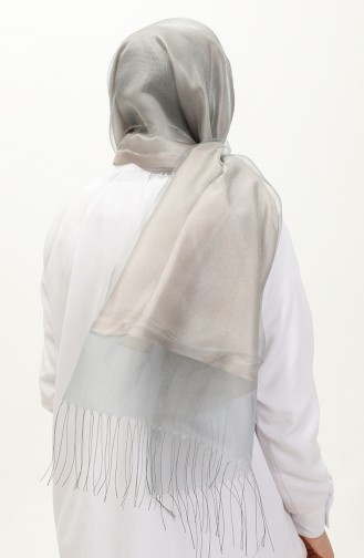 Tüllü Şal 1265-18 Taş Su Yeşili
