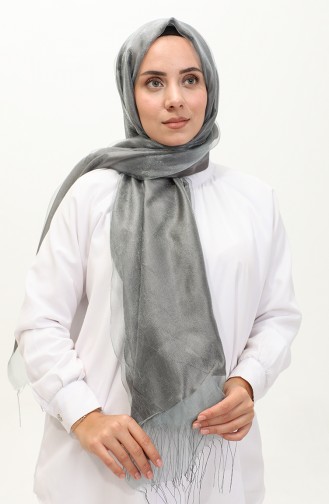 Tüllü Şal 1265-22 Füme Su Yeşili