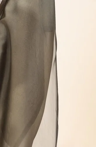 Tüllschal 1265-29 Khaki Schwarz 1265-29