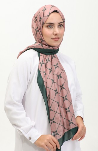 Patterned Cotton Shawl 2034-04 Dusty Rose 2034-04