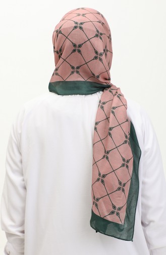 Patterned Cotton Shawl 2034-04 Dusty Rose 2034-04