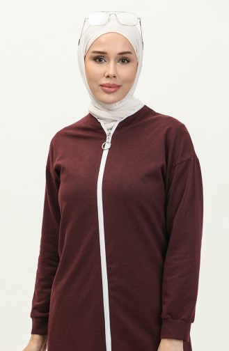 Zippered Tracksuit 3044-02 Plum 3044-02