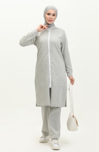 Zippered Tracksuit 3044-03 Gray 3044-03