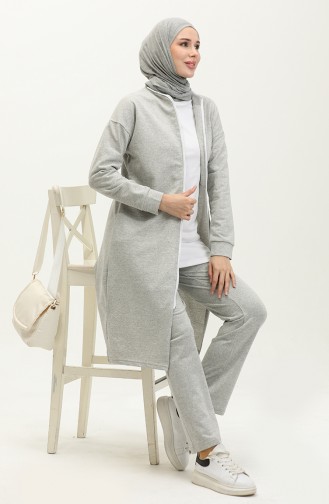 Zippered Tracksuit 3044-03 Gray 3044-03