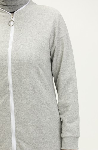 Zippered Tracksuit 3044-03 Gray 3044-03
