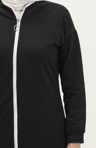 Zippered Tracksuit 3044-06 Black 3044-06