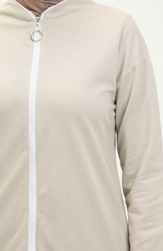 Trainingsanzug Mit Reißverschluss 3044-07 Beige 3044-07