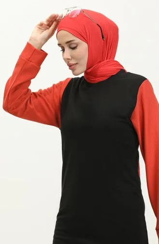 طقم رياضي 23018-03 أسود قرميدي 23018-03