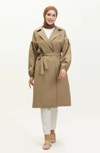 Trench-Coat Détail Boutonné Vison 19148 14787