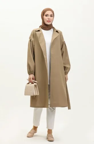 Trench-Coat Détail Boutonné Vison 19148 14787