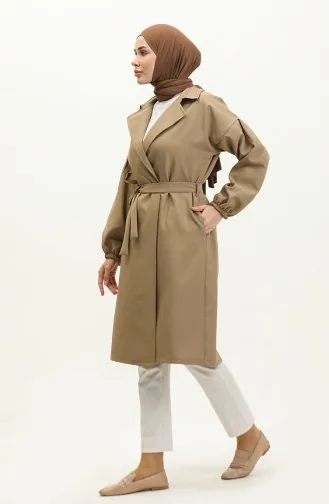 Trench-Coat Détail Boutonné Vison 19148 14787