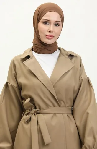 Trench-Coat Détail Boutonné Vison 19148 14787