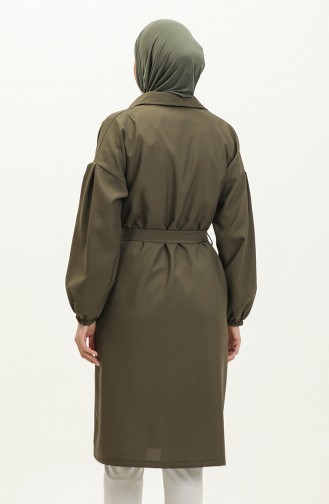 Knopfdetaillierter Trenchcoat Khaki 19148 14789