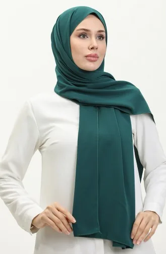 شال قطن حرير آيمينا 8612-13 أخضر زمردي غامق 8612-13