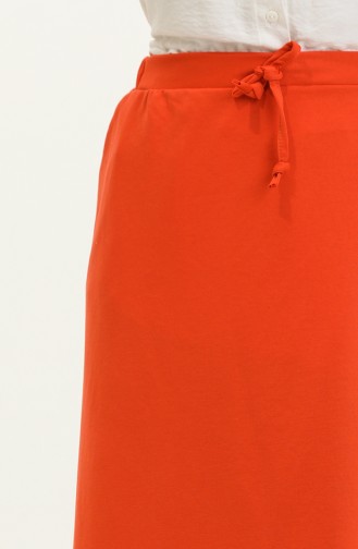 Elastic waist Pocket Skirt 0268-04 Orange 0268-04