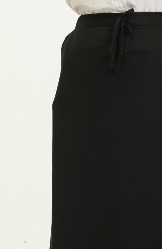 Elastic waist Pocket Skirt 0268-06 Black 0268-06