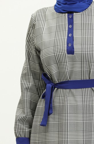 Jurk Met Riem 0267-01 Zwart Saks 0267-01