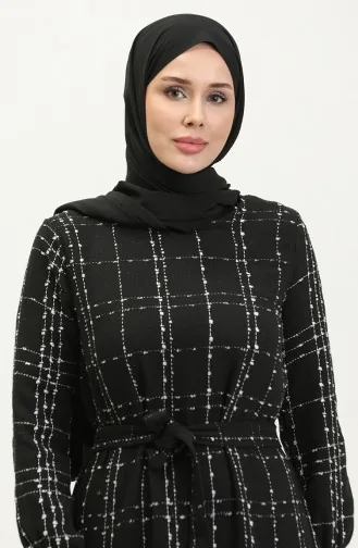 Chanel Kuşaklı Elbise 0272-01 Siyah