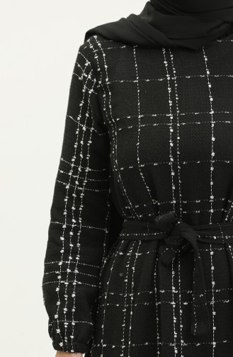Chanel Kuşaklı Elbise 0272-01 Siyah