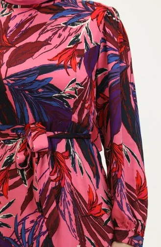 Robe Viscose à Motifs 60311-01 Fuchsia 60311-01