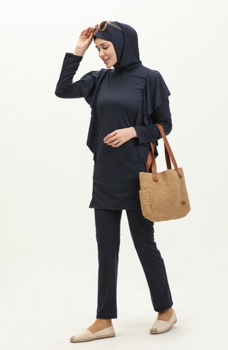 Navy Blue Swimsuit Hijab 2225A-01