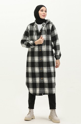 Lumberjack Kapuzenmütze 0264-02 Schwarz Weiß 0264-02
