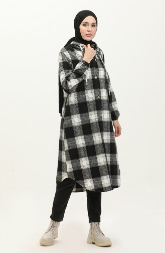 Lumberjack Kapuzenmütze 0264-02 Schwarz Weiß 0264-02