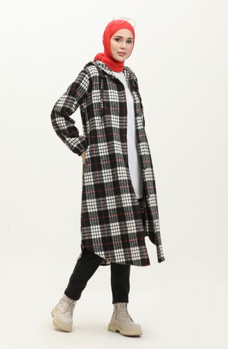 Lumberjack Plaid Patterned Cape 0265-02 Black 0265-02