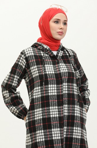 Lumberjack Plaid Patterned Cape 0265-02 Black 0265-02