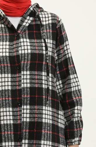 Lumberjack Plaid Patterned Cape 0265-02 Black 0265-02