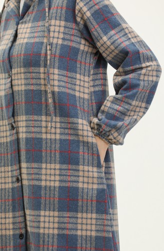 Lumberjack Cape Mit Karomuster 0265-04 Indigo 0265-04