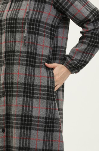 Lumberjack Checkered Patterned Cape 0265-05 Anthracite 0265-05