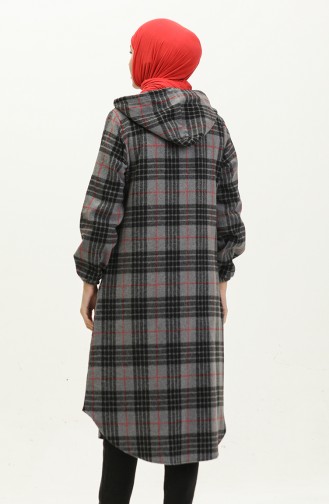 Lumberjack Checkered Patterned Cape 0265-05 Anthracite 0265-05