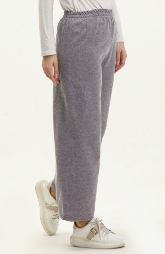 wide Leg Trousers with Elastic waist 6108-04 Lilac 6108-04