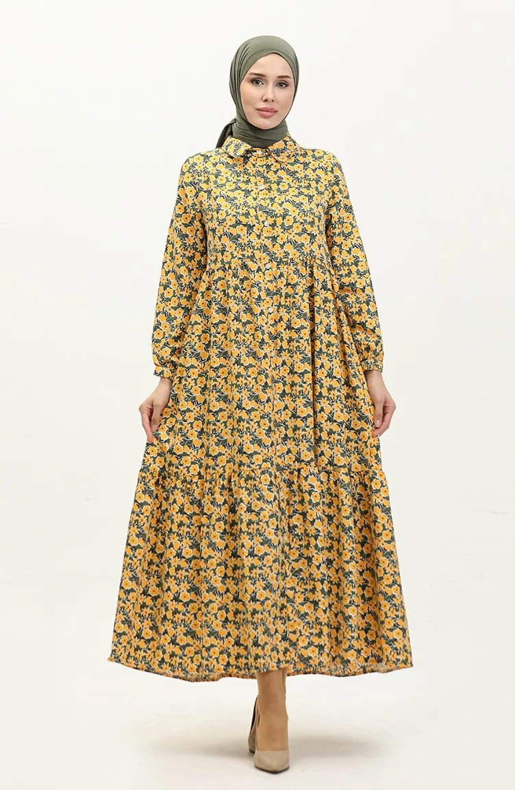 Robe A Boutons 1890-02 Moutarde 1890-02