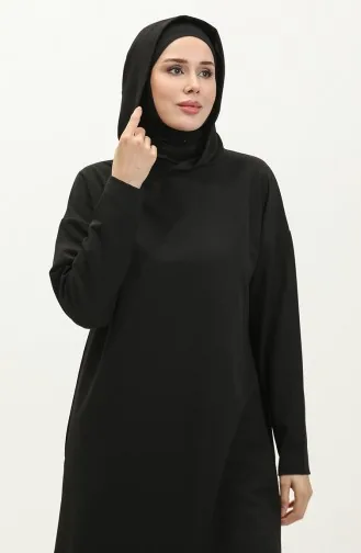 Tunique De Saison à Capuche 8665-01 Noir 8665-01