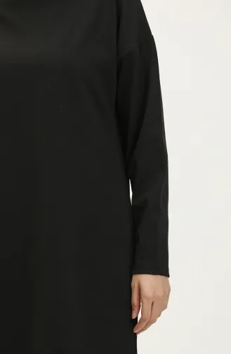 Tunique De Saison à Capuche 8665-01 Noir 8665-01