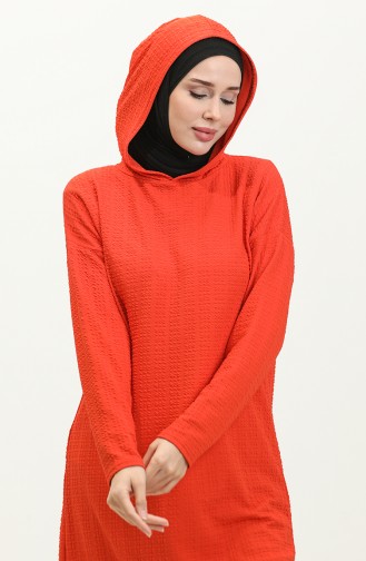 Hooded Seasonal Tunic 8666-01 Coral 8666-01