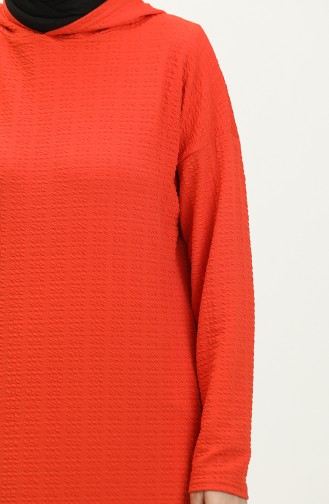 Hooded Seasonal Tunic 8666-01 Coral 8666-01