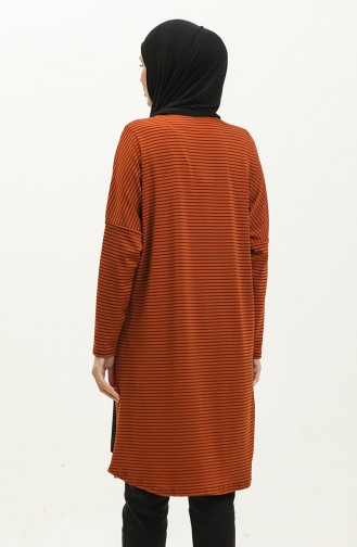 Bat Sleeve Seasonal Striped Tunic 8667-01 Black Brick 8667-01