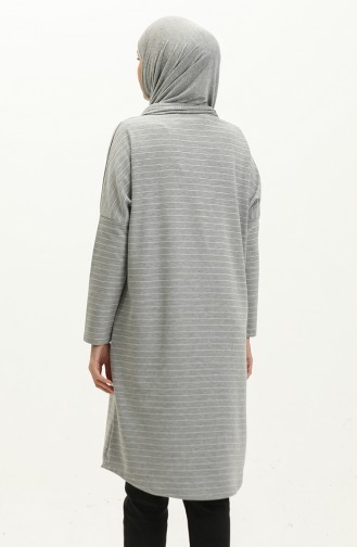Yarasa Kol Tunik 8668-01 Gri