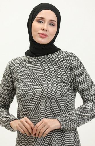 Patterned Seasonal Tunic 8669-01 Black 8669-01