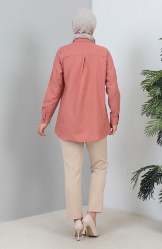 Buttoned Short Shirt 232338-02 Dusty Rose 232338-02